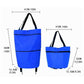 Folding Shopping Bag Collapsible Trolley Bags with Wheels