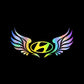 3D Angel Wings Colorful Laser Car Sticker（2PCS）