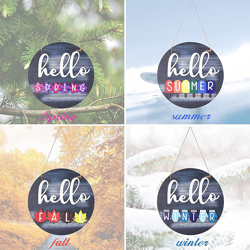 Welcome Sign in Front for Door