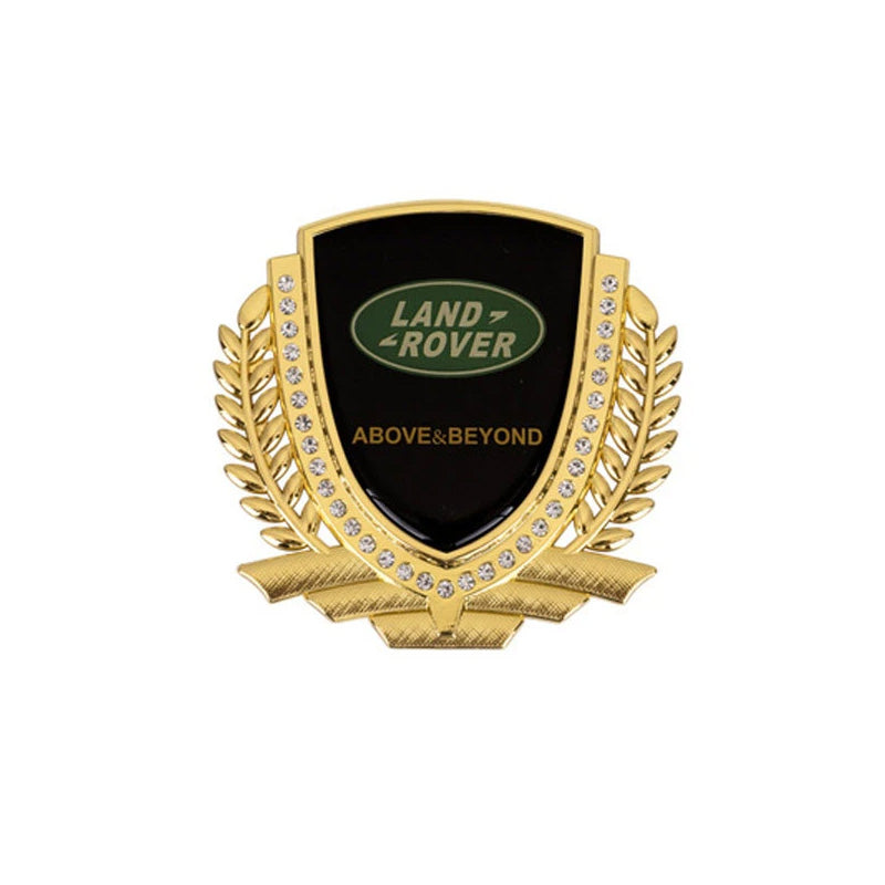 3D Wheat Ear Diamond Metal Creative Car Sticker