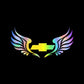 3D Angel Wings Colorful Laser Car Sticker（2PCS）
