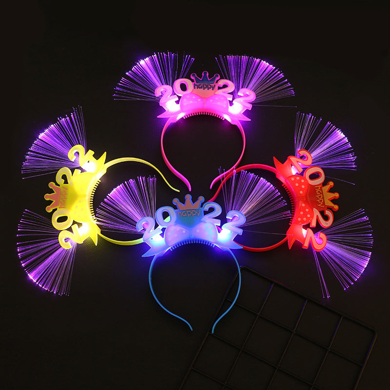 2022 LED Light Up Glasses & Crowns Headband