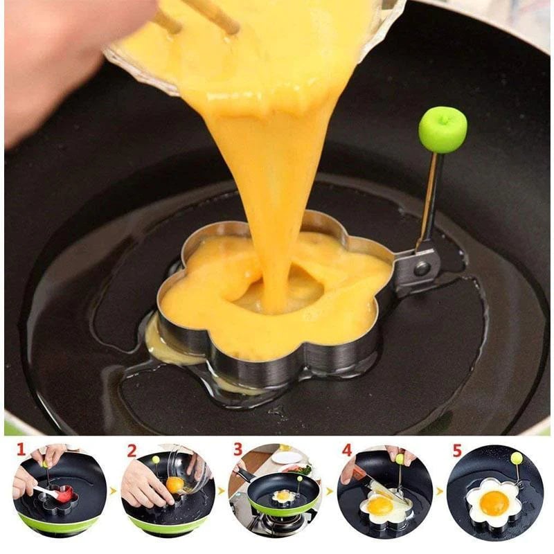 Kreativ omelettform i rustfritt stål/Creative Stainless Steel Omelette Mold