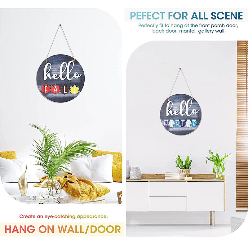 Welcome Sign in Front for Door