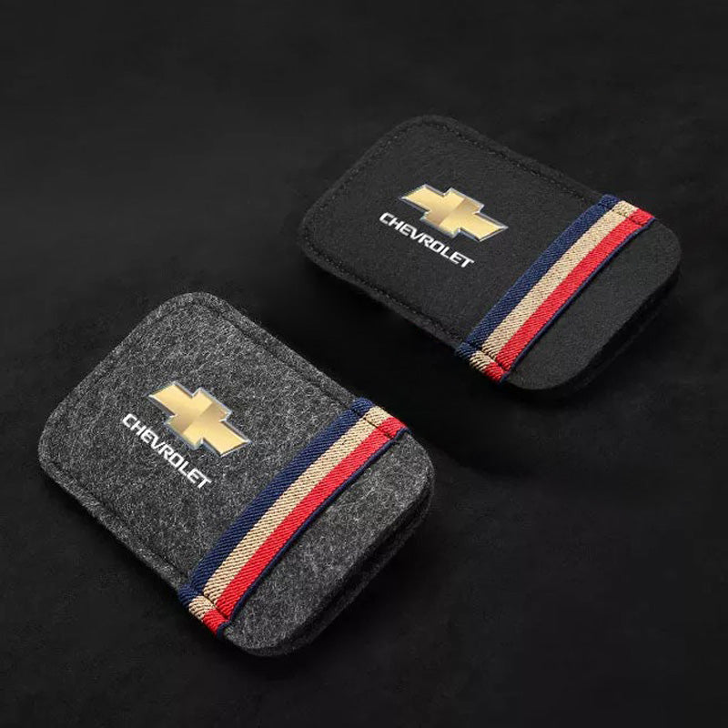 Car Visor Sunglasses Leather Holder