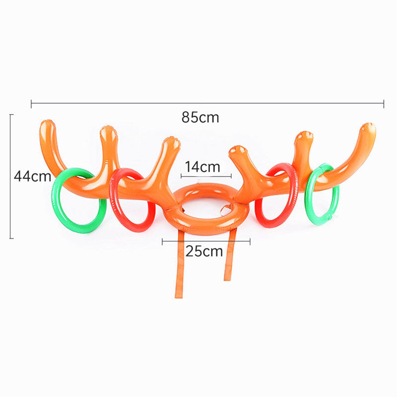 Inflatable Santa Funny Reindeer Antler Hat