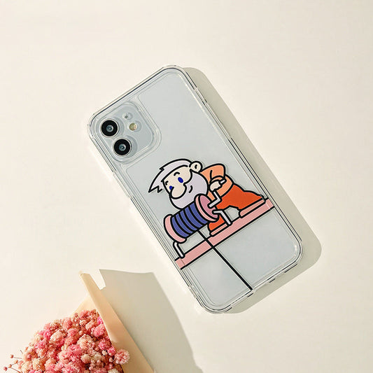 Transparent Soft Silicone Couple Phone Case