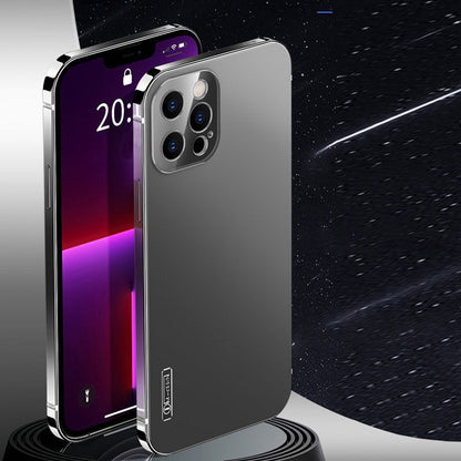 Stainless Steel Frame Matte Case Cover For IPhone