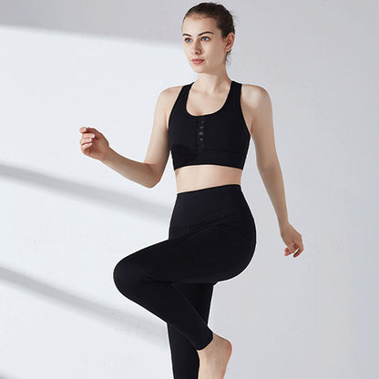 Mesh Stitching Breathable Sports Bra