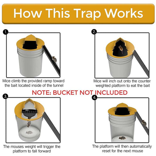 (Buy 2 Free Shipping)🎁Flip N Slide Bucket Lid Mouse Trap