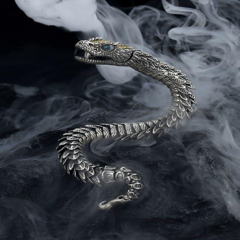 Vintage Men's and Women's Snake Head Bracelet