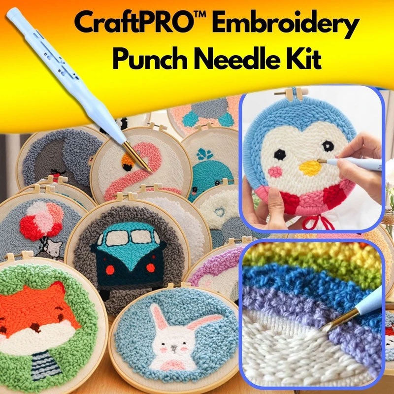 Embroidery Punch Needle Kit