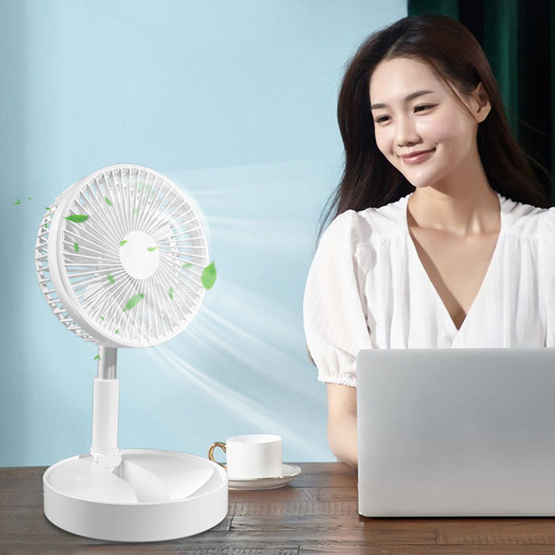 Stand Fan, Folding Portable Telescopic USB Fan