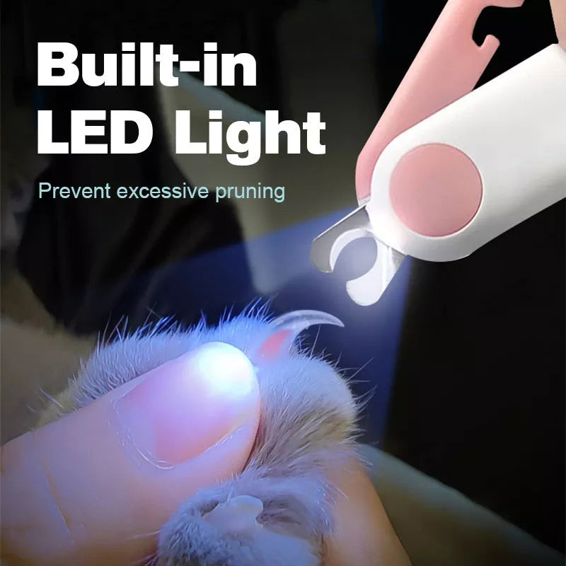 Pet Nail Clippers with LED Lights