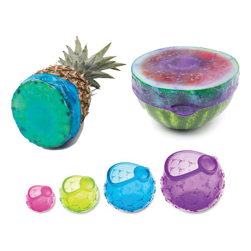 Round Silicone Fresh-keeping Cover（4 Pcs）