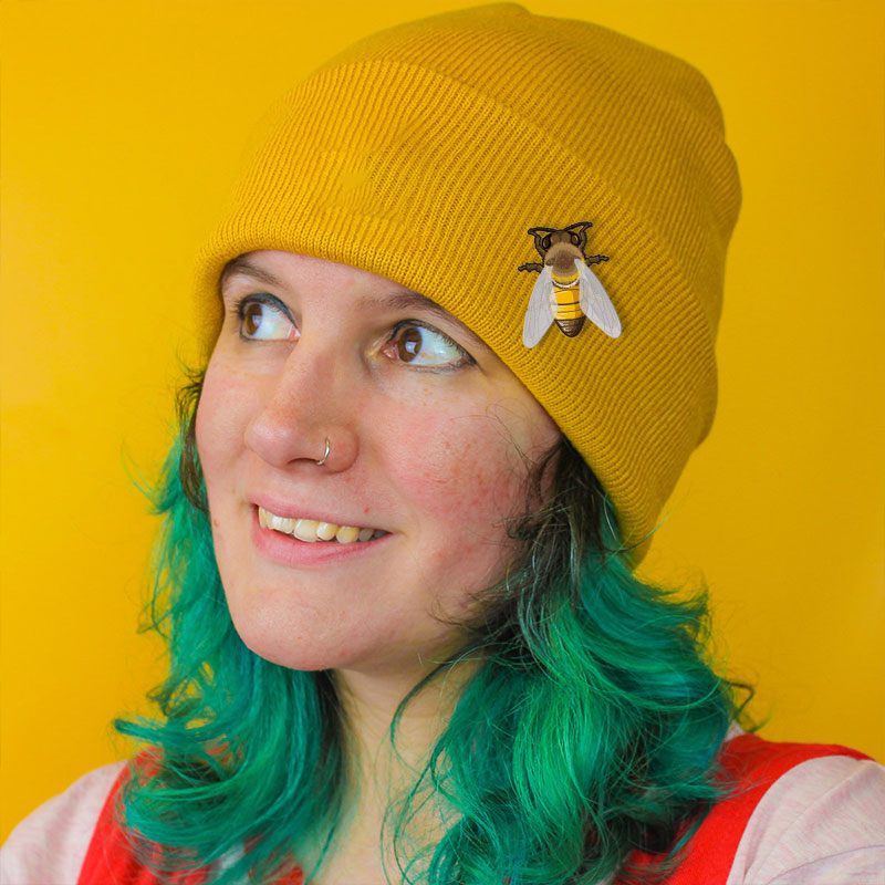 Wooden Bee Brooch🐝