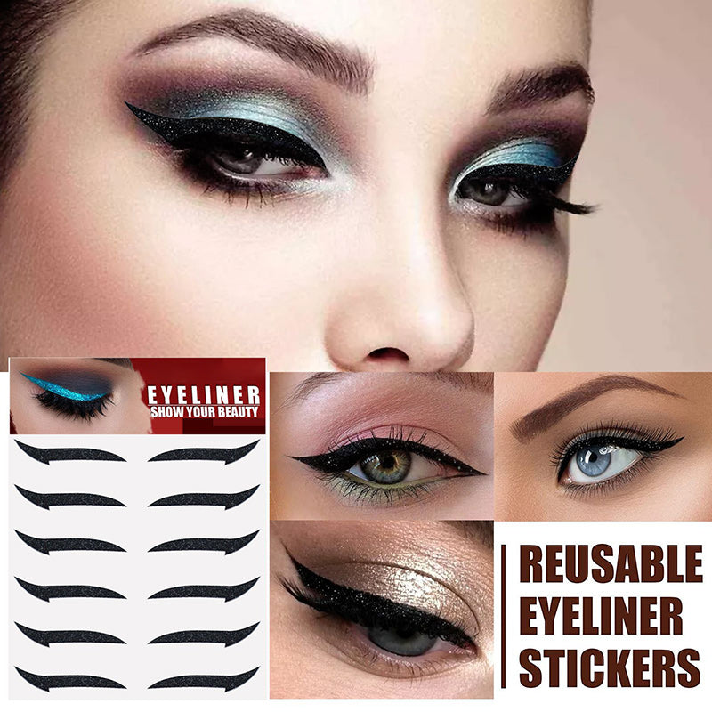6 Pairs Self Adhesive Eyeliner Stickers