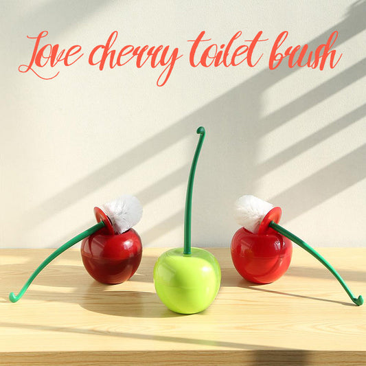 Cherry-Shaped Toilet Brush Set