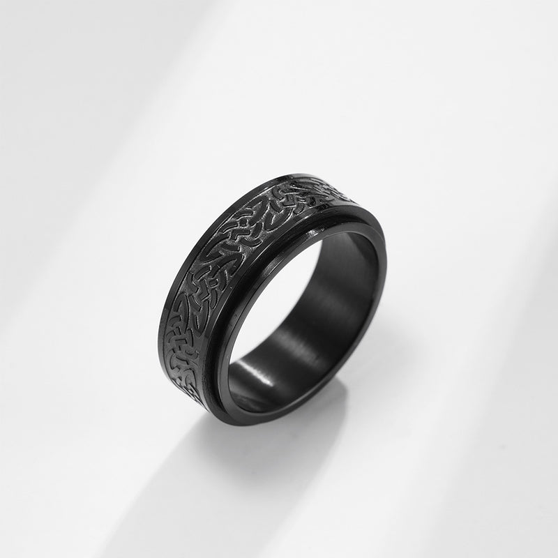 Celtic Triangle Knot Vintage Wedding Ring