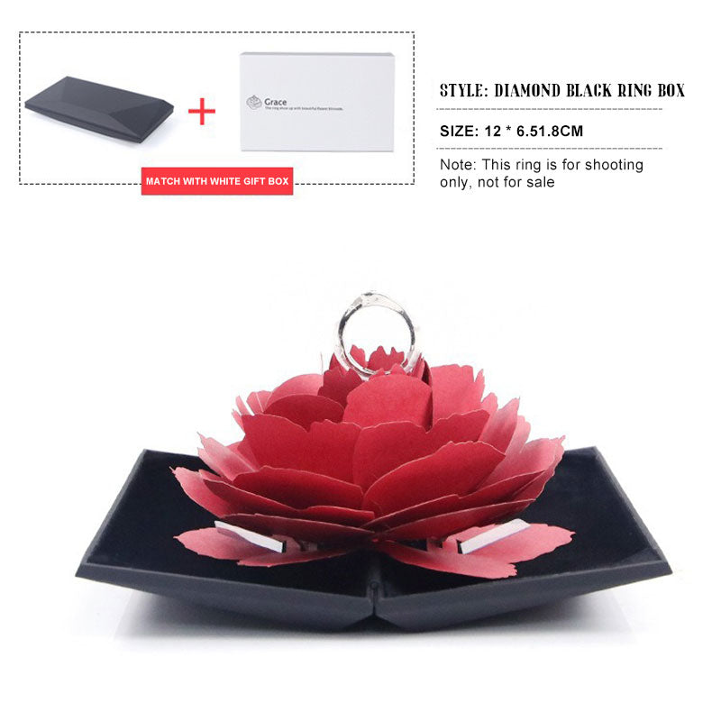 Rotating Rose Ring Box