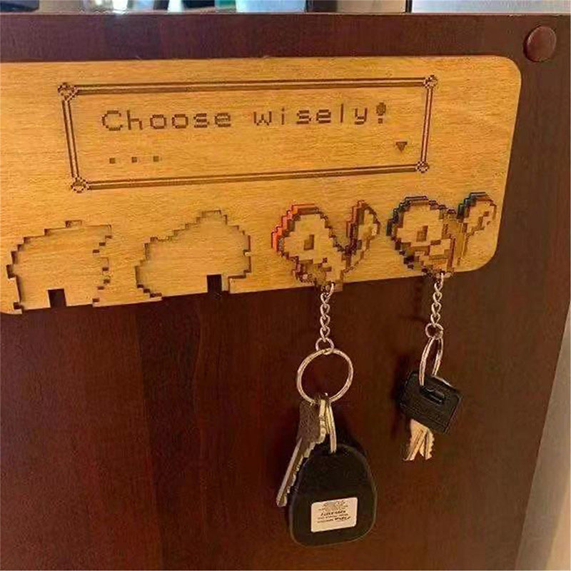 Family Bamboo Wood Key Rack