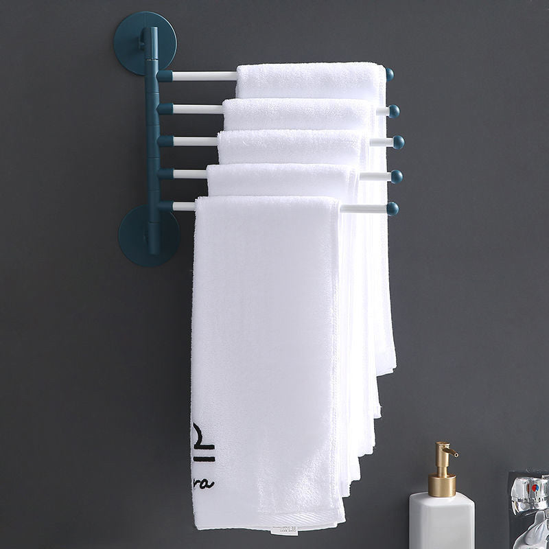 Wall Mounted Rotating Towel Rack No-Punching