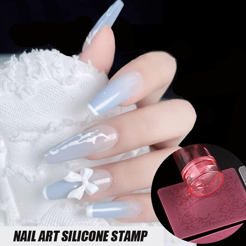 Nail Art Silicone Stamp（2PCS)