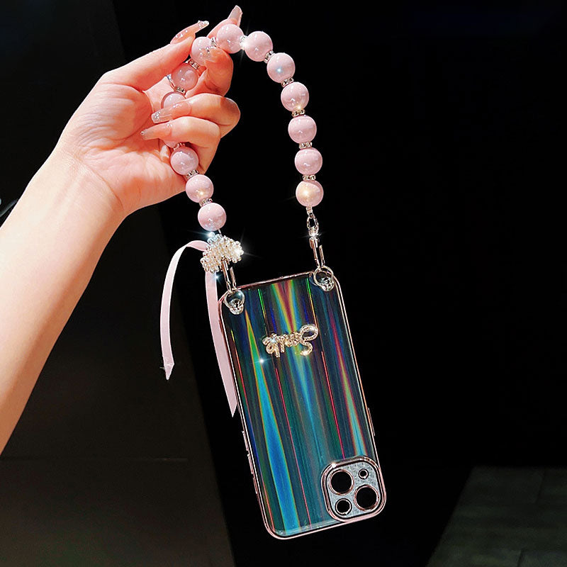 Creative Rabbit Wrist Strap Chain Phone Case