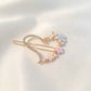 Ladies Flower Hair Clip Cute Rhinestone Decoration