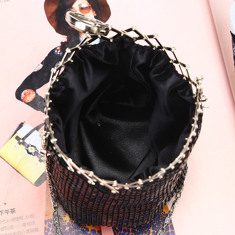 Aluminium Sequined Dice Bag