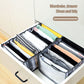 Drawer type separator basket for trousers and clothes storage box