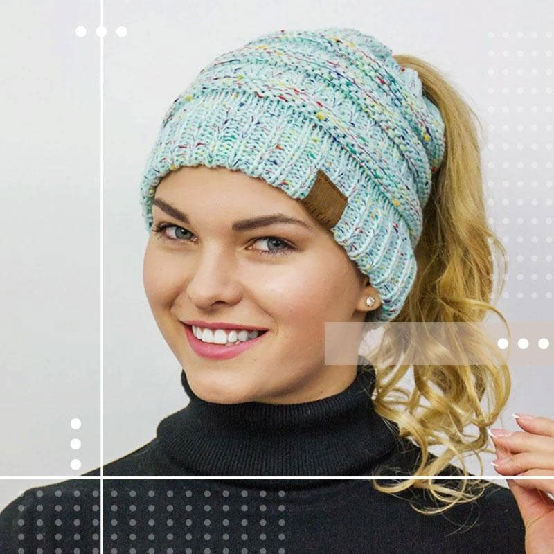 Knit Ponytail Beanie