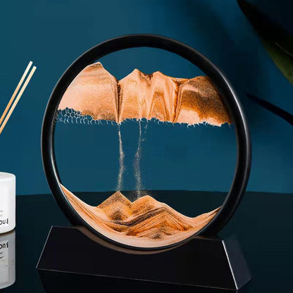 Sandscapes in Motion Round Glass 3D Deep Sea Sand Art