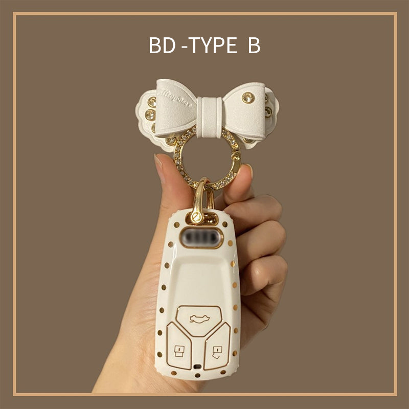 Suitable for Audi Polka Dot Key Case