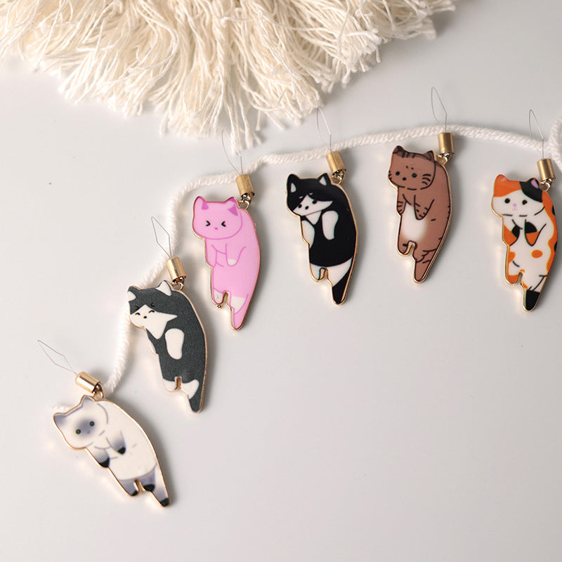 Tegneserie Katt Nål Tråder/Mini cartoon kitten manual threading artifact