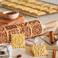 Solid Wood Embossed Rolling Pin