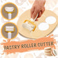 3Pcs/Set Rolling Angel Biscuit Ravioli Cutter