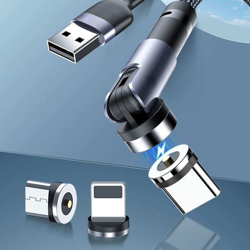 540° Rotating Magnetic Charging Cable