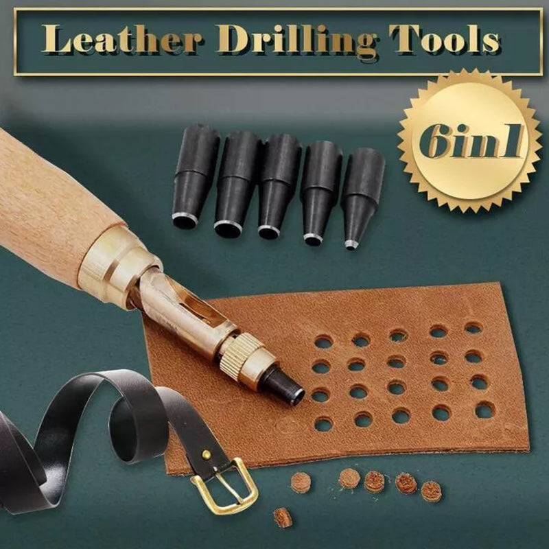 6 In 1 Leather Drilling Tool