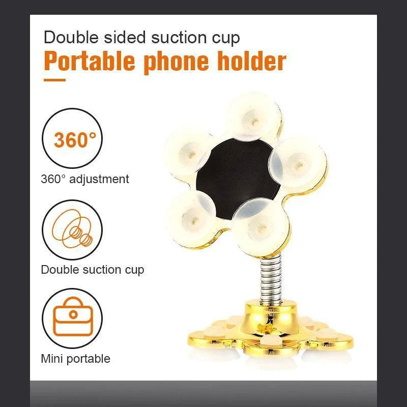 Double-Headed Suction Cup Magic Mobile Phone Holder