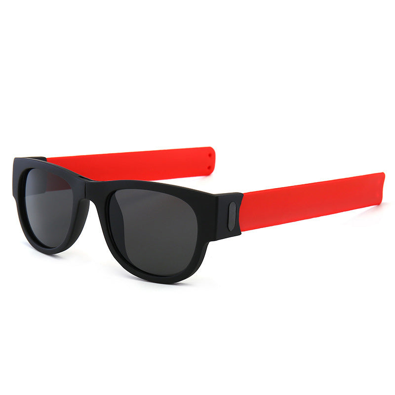 Folding Sunglasses with Slap Bracelet Arms