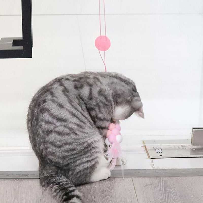 Felt Cat Toy Hanging Door