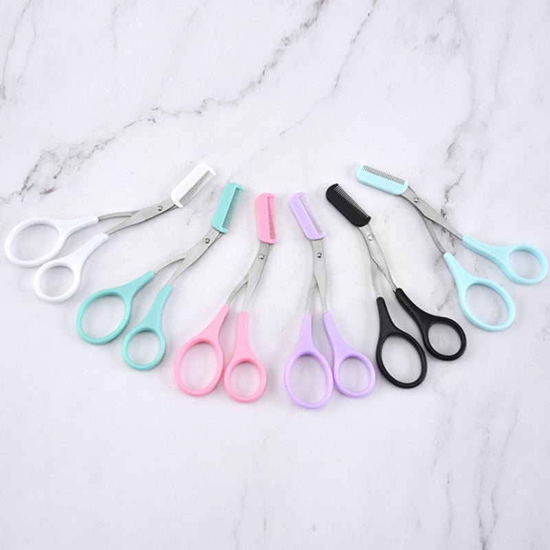 Eyebrow Trimmer Scissors with Comb