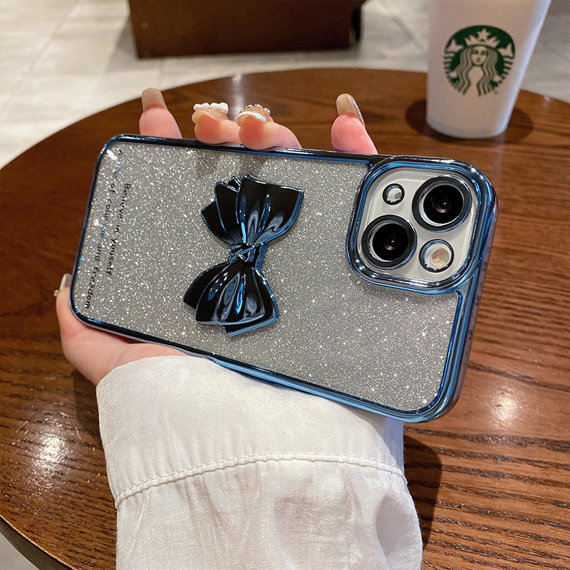 Electroplating Three-dimensional Bow Mobile Phone Case