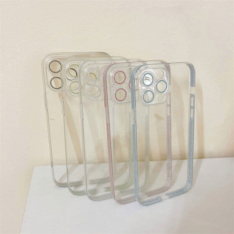 Side Sparkly phone Case With Camera Protector