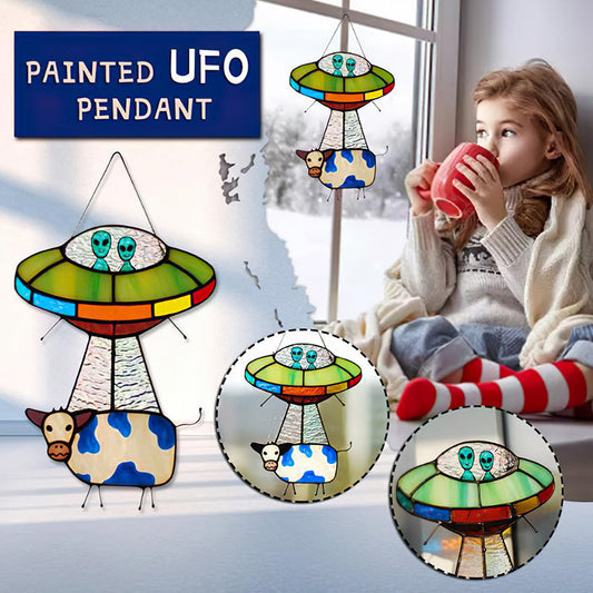 UFO Alien Pendant Stained Acrylic Sun Catcher