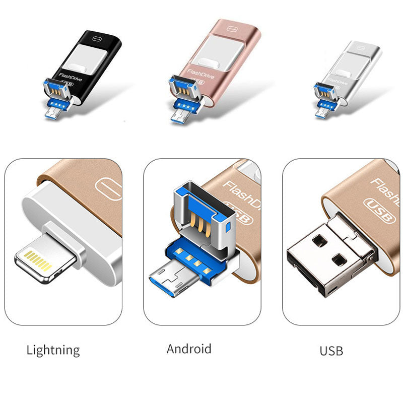 4-in-1 Mobile Phone USB 3.0 Flash Drives