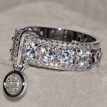 Fashion Zircon Ring Women Plated Rings