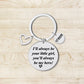 Stainless Steel Circle Keychain