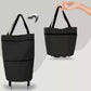Folding Shopping Bag Collapsible Trolley Bags with Wheels